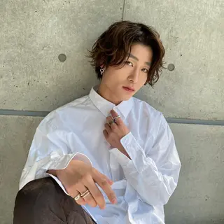 ショート カラー パーマ ヘアアレンジ メンズ キッズ 🔥メンズパーマ🔥 菅原楓のヘアスタイル