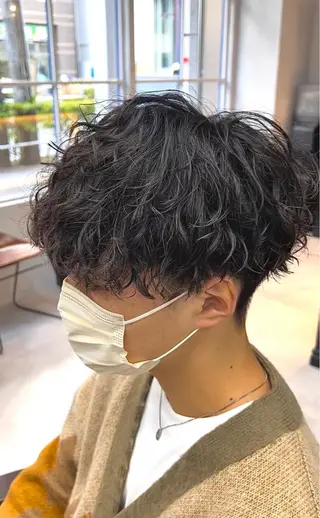 ショート パーマ メンズ 🦩パーマン🦩佐藤 航太のヘアスタイル
