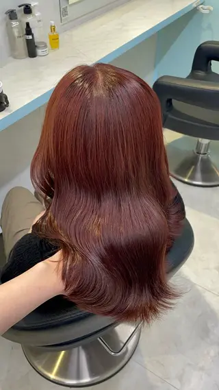 ロング カラー 🍒♡艶髪暖色カラー saaya♡🍒のヘアスタイル