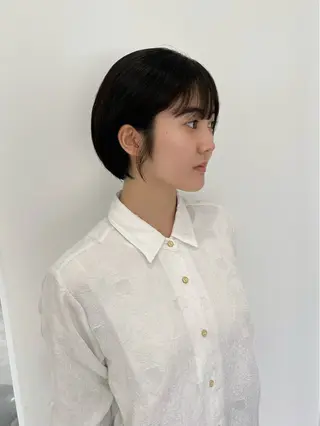 ショート モテヘア/グレージュ /ボブ/前原汐🎐のヘアスタイル