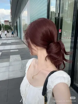 カラー 🍒♡艶髪暖色カラー saaya♡🍒のヘアスタイル
