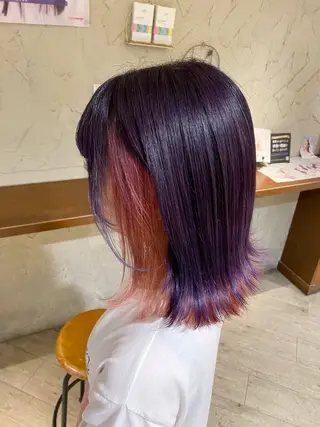 ミディアム カラー Lee上新庄店所属・上新庄Lee千馬 優のヘアスタイル