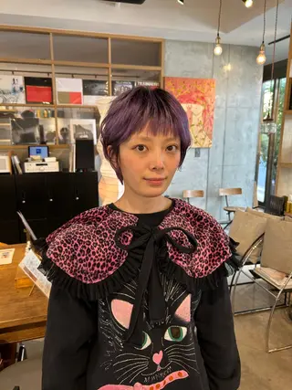 カラー 植田 瑠菜のヘアスタイル