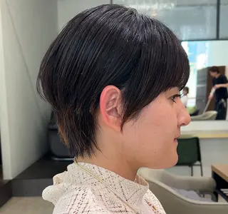 ショート まとまるボブ/縮毛矯 生🌿あおい✨のヘアスタイル