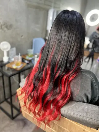 ロング ヘアアレンジ パーマ カラー キッズ mi🫧ハイトーン/ エクステ特化Linoのヘアスタイル