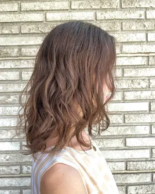 ミディアム パーマ 無料カットモデル募集 /　 Juanのヘアスタイル