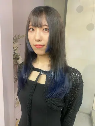セミロング カラー qulim所属・前橋 姫奈のヘアスタイル