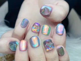 ショート ネイルプリンセス所属・princess 木戸　唯のネイルデザイン