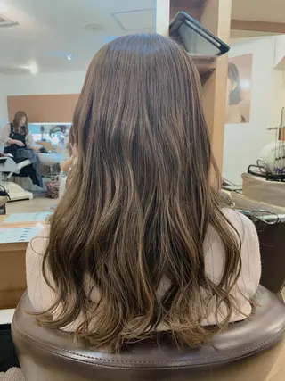 ロング カラー パーマ エンドウ　ミノリ🤎 /半個室/レイヤーのヘアスタイル