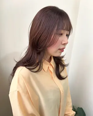 カラー Sherry/R 三川町　木村祐里奈のヘアスタイル