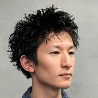 ショート パーマ ヘアアレンジ メンズ fifth Tokyo所属・fifth 石川 凪のヘアスタイル