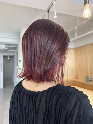 ミディアム ボブ/ベージュ /MIYUのヘアスタイル