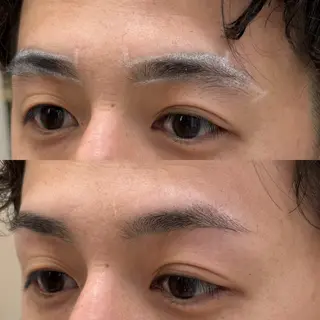 メンズ アイブロウ Noah's　Ark所属・透明感カラー🫧ヘア セット🫧松本菜月の眉毛・アイブロウイメージ