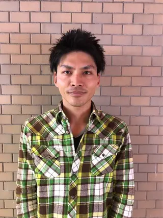 ショート メンズ ハットリ ユウイチのヘアスタイル