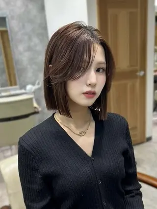 ミディアム 🧸韓国ヘア/ KURUMI🤍のヘアスタイル