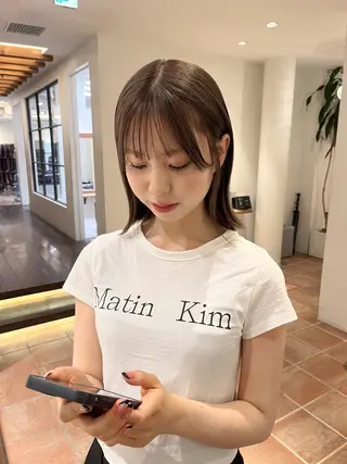 ミディアム るな/暖色、 ベージュカラー🎀のヘアスタイル