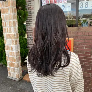 ロング カラー Well‘s黒木🌿 レイヤー💎寒色のヘアスタイル