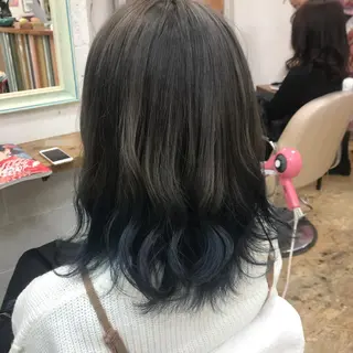 ミディアム カラー 💘カラー人気Ｎｏ. １💘SAYAのヘアスタイル