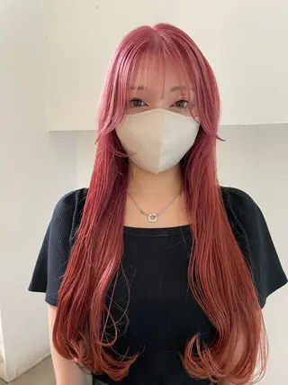 セミロング カラー メンズパーマ/ メッシュ📍ﾕﾘのヘアスタイル