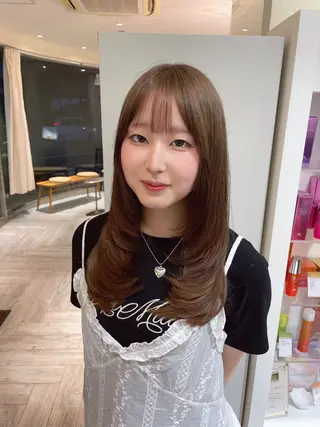 ロング カラー hiyori /韓国ヘアのヘアスタイル