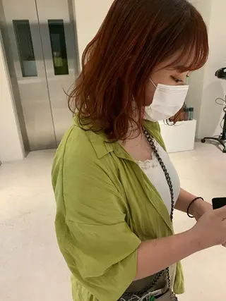 ミディアム カラー ANY／SUE 千葉パーマのヘアスタイル