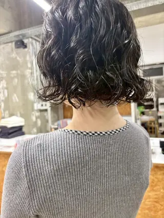 ショート パーマ トレンドパーマ/ ボブ🌰くりーわのヘアスタイル