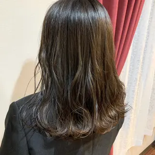 セミロング カラー HairDesign Azurのヘアスタイル