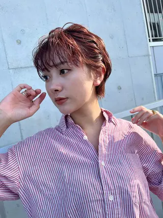 ショート ヘアアレンジ 奥山 沙季(大井町)のヘアスタイル
