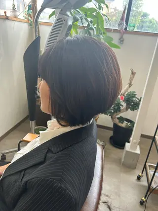 ショート ブリーチなしベージュ /ヘアセット/ミユのヘアスタイル