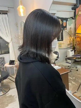 ミディアム カラー パーマ ヘアアレンジ メンズ キッズ ネイル マツエク・マツパ アイブロウ chapter問屋町 💘小室明華のヘアスタイル