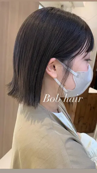 ミディアム カラー 似合わせカラー/艶 髪質改善/ヨシザキのヘアスタイル