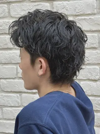ショート パーマ メンズパーマ 本多のヘアスタイル