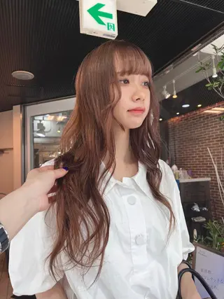 ロング カラー 似合わせカットカラー 🤍🎀honokaのヘアスタイル
