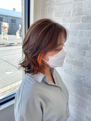 ミディアム カラー Well's TAIGAのヘアスタイル
