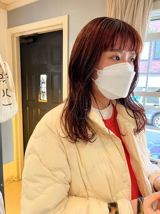 セミロング カラー NOUN所属・eri kinjoのヘアスタイル