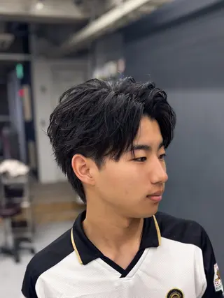 ミディアム ハイトーン/縮毛 矯正/いぶきのヘアスタイル