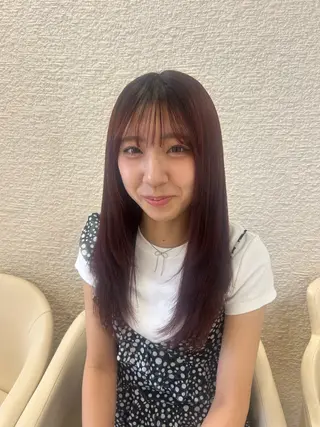 セミロング ツヤ感／似合わせ カラー🌿yuiのヘアスタイル