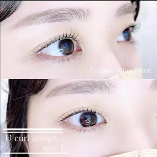 マツエク・マツパ アイブロウ blanc kandoriのマツエク・マツパデザイン