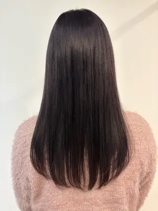 ロング カラー 青野 文香のヘアスタイル