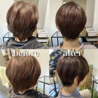 ショート カラー メルクヘアー 中澤のヘアスタイル