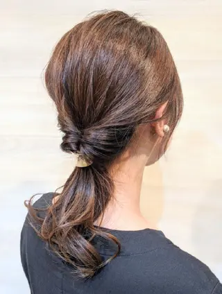 セミロング ヘアアレンジ 🌷お任せOK🌷✨ N°ilducaえりのヘアスタイル