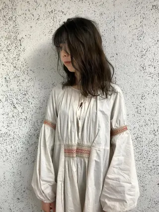 セミロング カラー steed tokyo所属・KOOKI スティードトーキョーのヘアスタイル