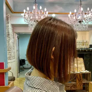 ミディアム パーマ 廣瀬 智志のヘアスタイル