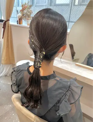セミロング エクステ＆ヘアセット Milaのヘアスタイル