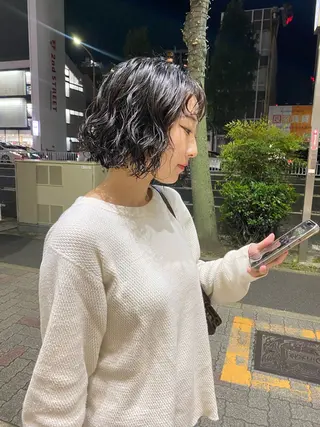 ショート パーマ 大須/パーマモデル 木場 健斗🌳のヘアスタイル