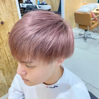 カラー ブリーチカラー よねだまことのヘアスタイル