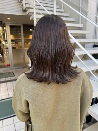 ミディアム カラー ハイトーン/ブリーチ 💙みずき💙のヘアスタイル