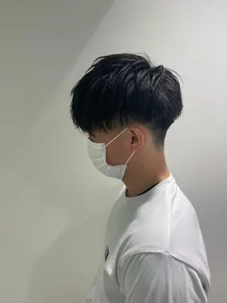 ミディアム カラー パーマ メンズ キッズ GOTODAY所属・横浜駅メンズパーマ師 🌀岩﨑弘成🌀のヘアスタイル