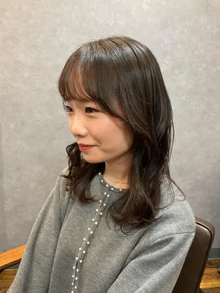 セミロング カラー ツヤ美髪💐 髪質改善/高山愛来のヘアスタイル