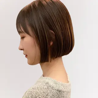 ショート カラー ブリーチなしWカラー レイヤー/KOHNOのヘアスタイル